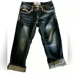 Women's Sz 4 Hydraulic Denim Jean Capri's Country Western Apparel